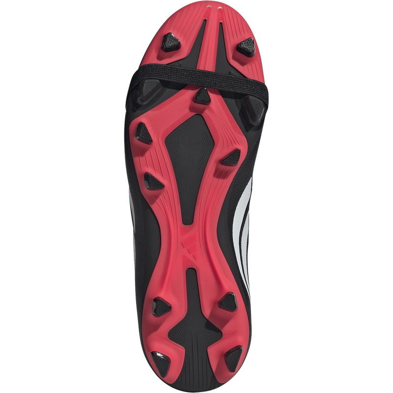 Youth Predator Club FT EL FG/MG, Adidas Youth Predator Club FT EL FG/MG in Core Black/Ftwr White/Lucid Red bottom