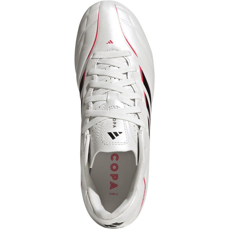 Youth Copa Pure IV Club FG/MG, Adidas Youth Copa Pure IV Club FG/MG in Zero Metallic/Core Black/Lucid Red top