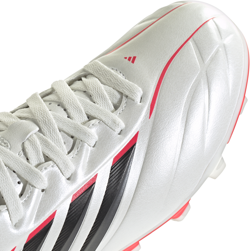 Youth Copa Pure IV Club FG/MG, Adidas Youth Copa Pure IV Club FG/MG in Zero Metallic/Core Black/Lucid Red toe