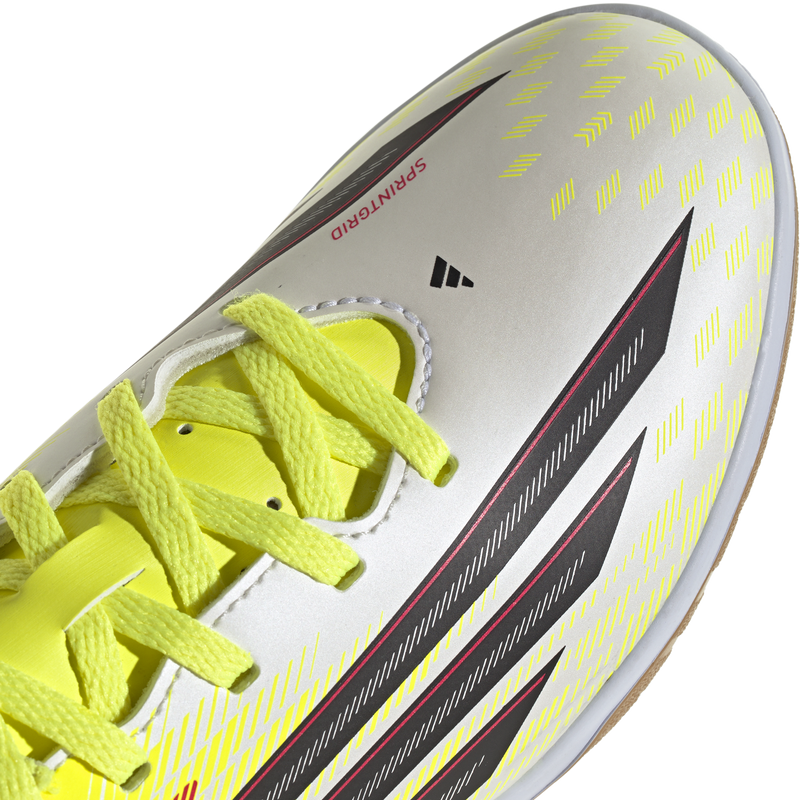 Youth F50 Club Indoor, Adidas Youth F50 Club Indoor in Team Solar Yellow 2/Core Black toe