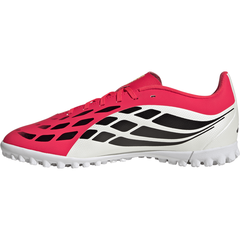 Youth Predator Club TF, Adidas Youth Predator Club TF in Lucid Red/Core Black/Ftwr White right inside profile