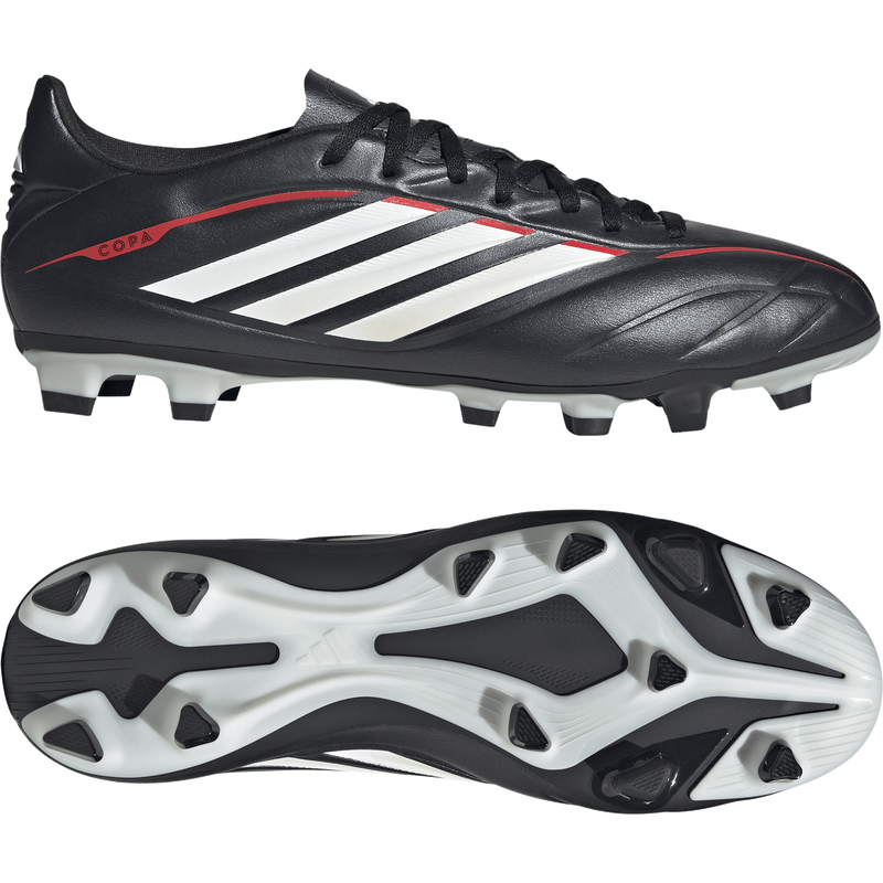 Copa Pure IV Club FG/MG, Adidas Copa Pure IV Club FG/MG in Core Black/White/Lucid Red pair right and bottom