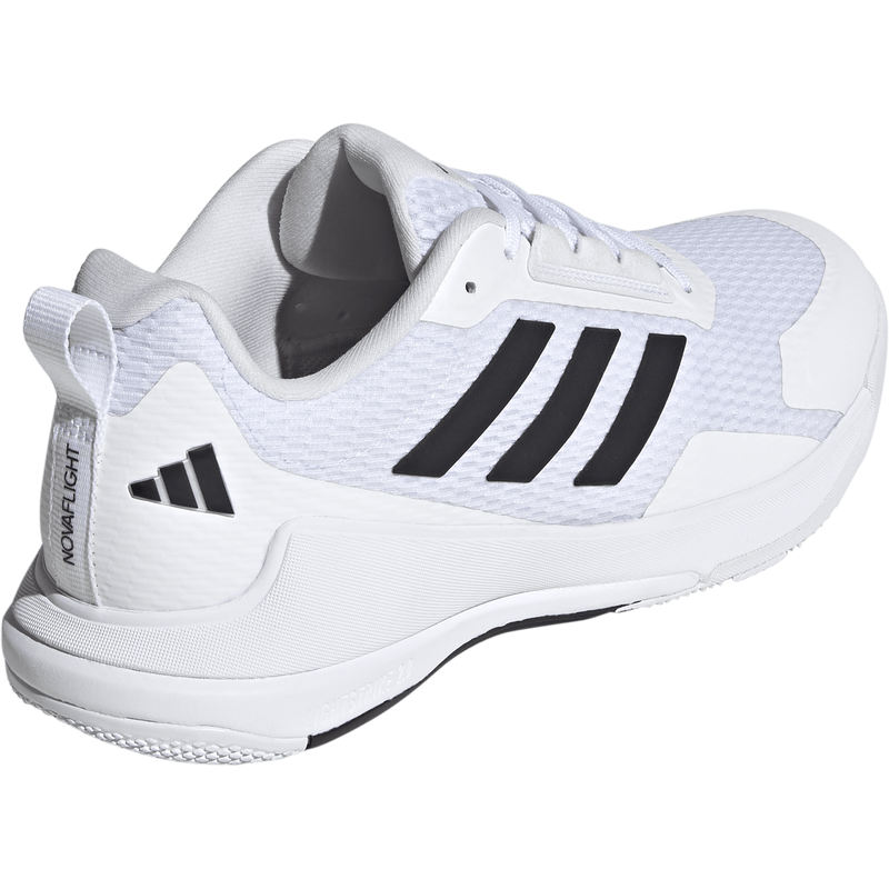 Men's Novaflight 2, Adidas Men's Novaflight 2 in Ftwr White/Core Black/Ftwr White right rear