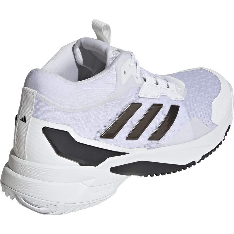 Men's Crazyflight 6 Mid, Adidas Men's Crazyflight 6 Mid in White/Core Black/White right back
