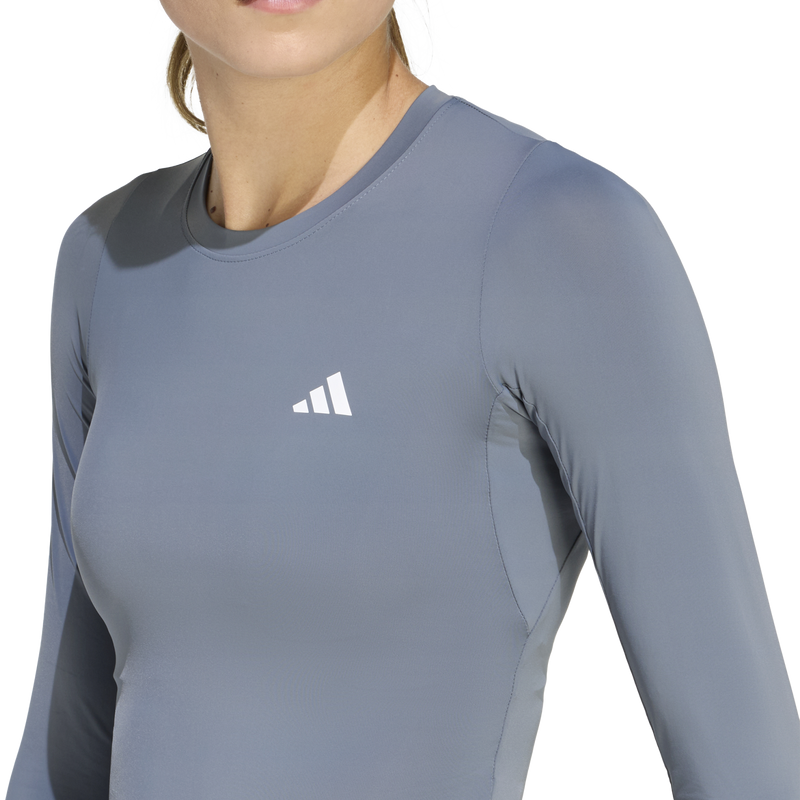 Women's Power Essential Cool Long Sleeve, Adidas Women's Power Essential Cool Long Sleeve Front Graphic