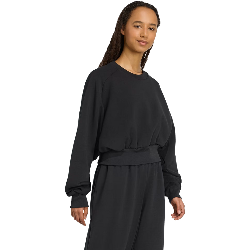 Women's All SZN Soft Lux Crew, Adidas Women's All SZN Soft Lux Crew  3/4 Front