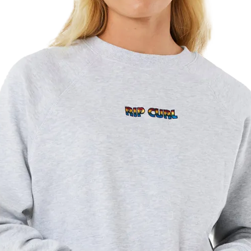 Women's Stephanie Gilmore Graphic Crew, Rip Curl Women's Stephanie Gilmore Graphic Crew Front Logo