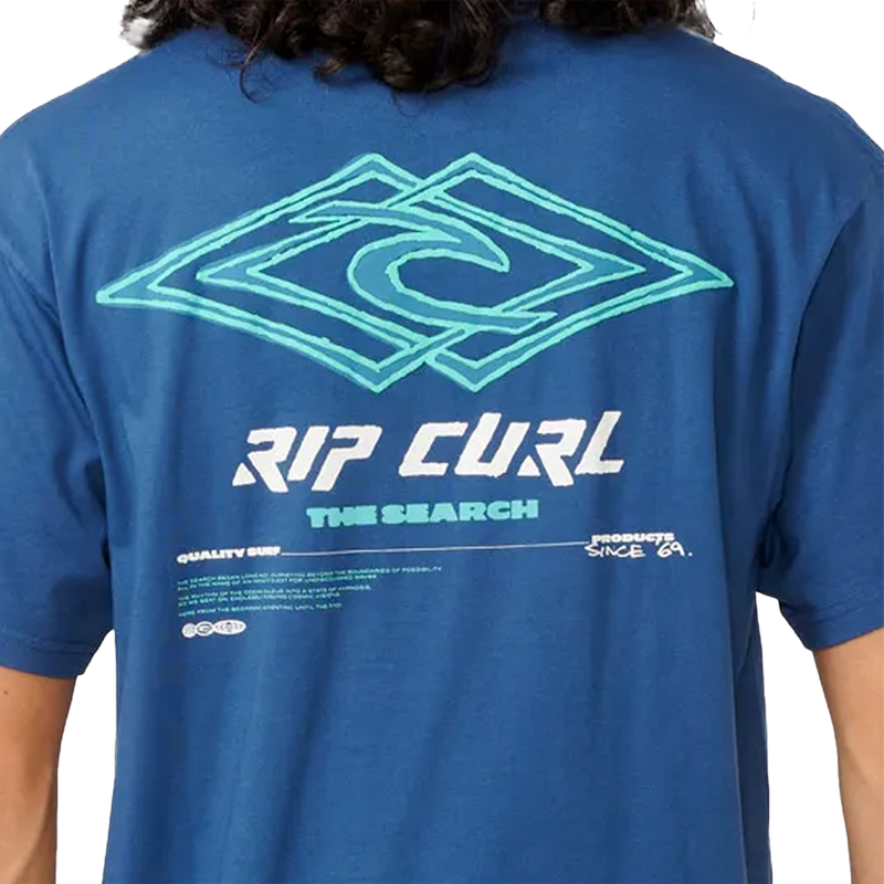 Men's Douple Ups Tee, Rip Curl Men's Douple Ups Tee Back Logo