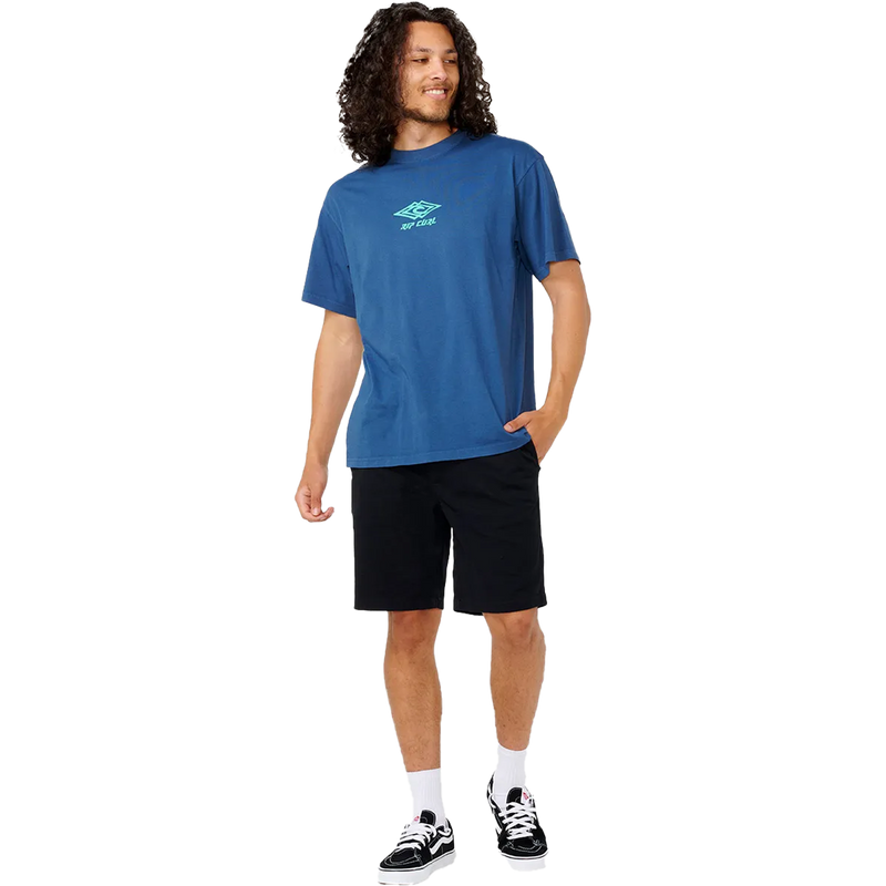 Men's Douple Ups Tee, Rip Curl Men's Douple Ups Tee Front