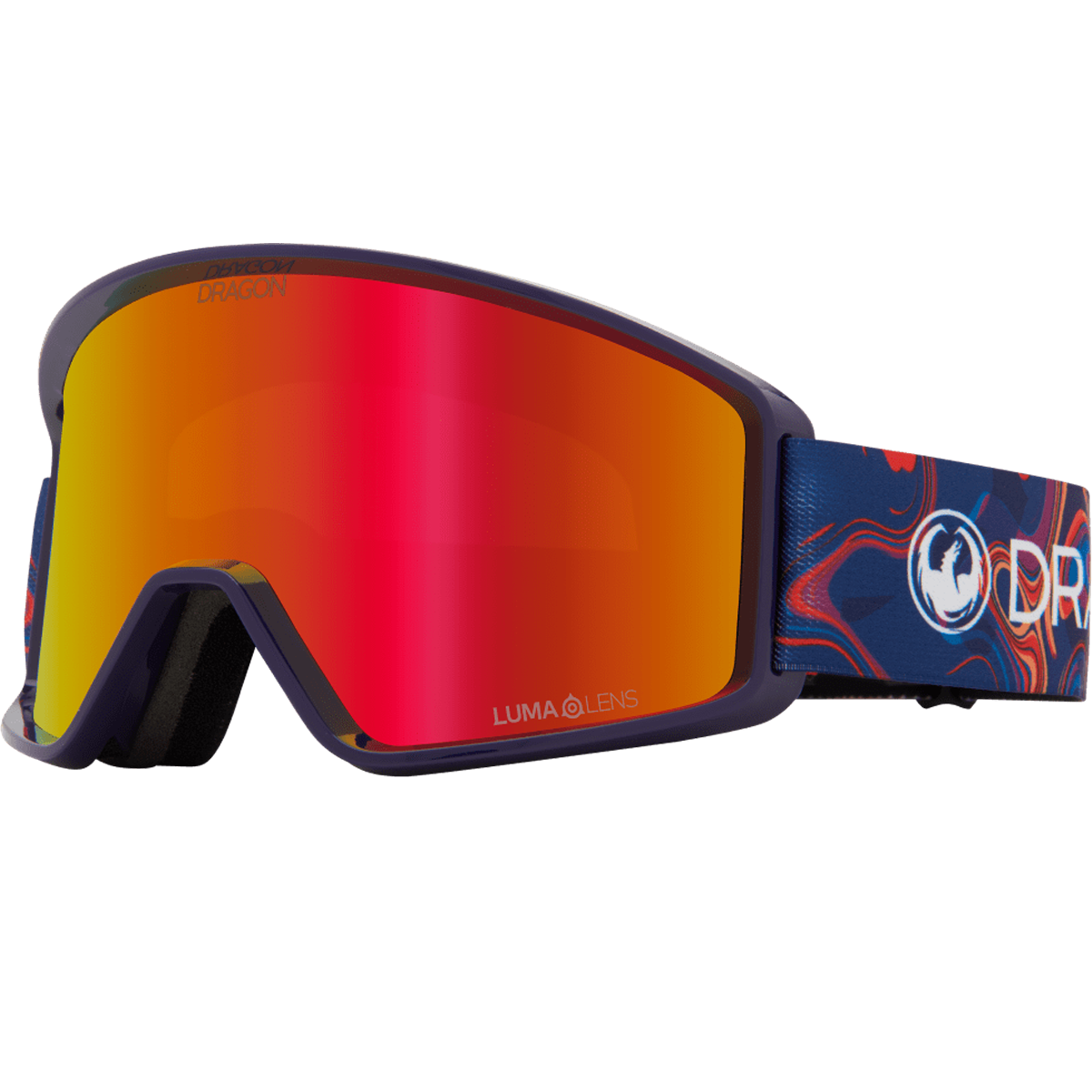 Dragon DXT OTG in Swirl + Lumalens Red Ion