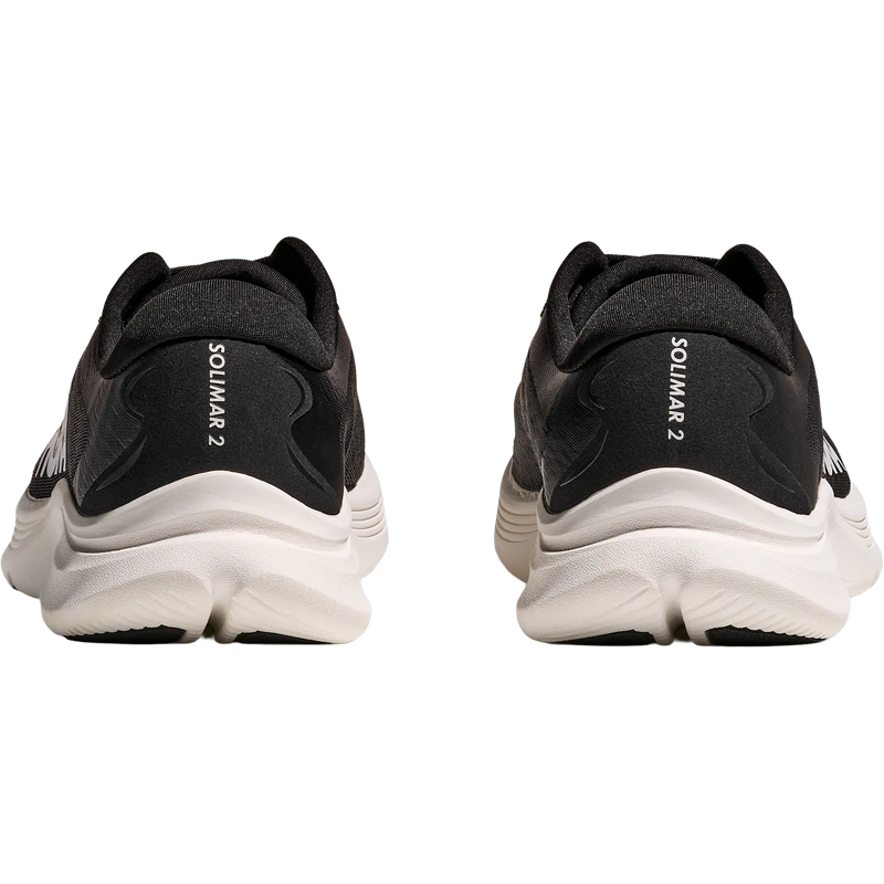 Men's Solimar 2, Hoka Men's Solimar 2 in BWHT-Black/White pair rear