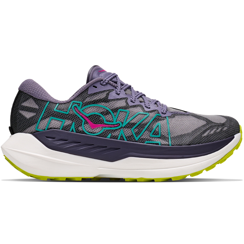 Hoka Women's Rocket X Trail in Purple Frog/Hoka Citrus