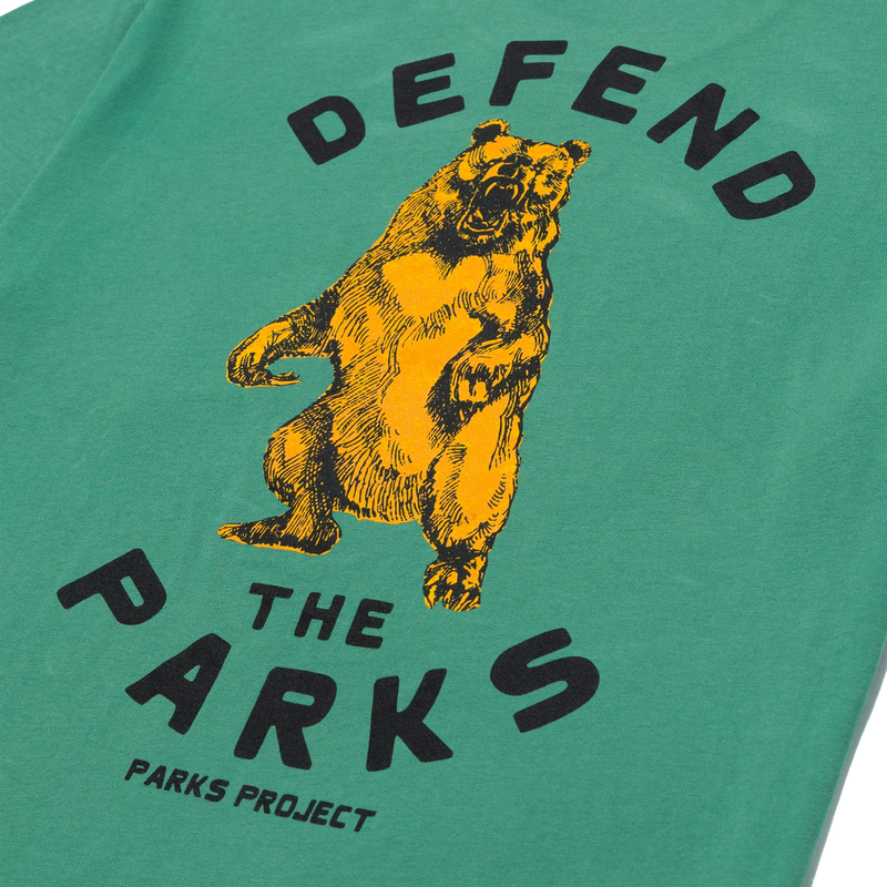 Defend The Parks Bear Pocket Tee, Parks Project Defend The Parks Bear Pocket Tee Back logo