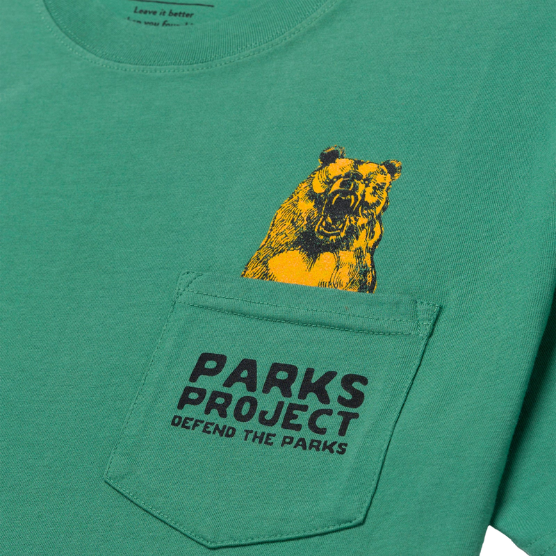 Defend The Parks Bear Pocket Tee, Parks Project Defend The Parks Bear Pocket Tee Front Pocket