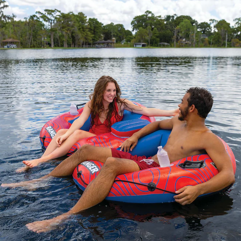 Ranger 2 River Tube, WOW Water Sports Ranger 2 River Tube with models in lake