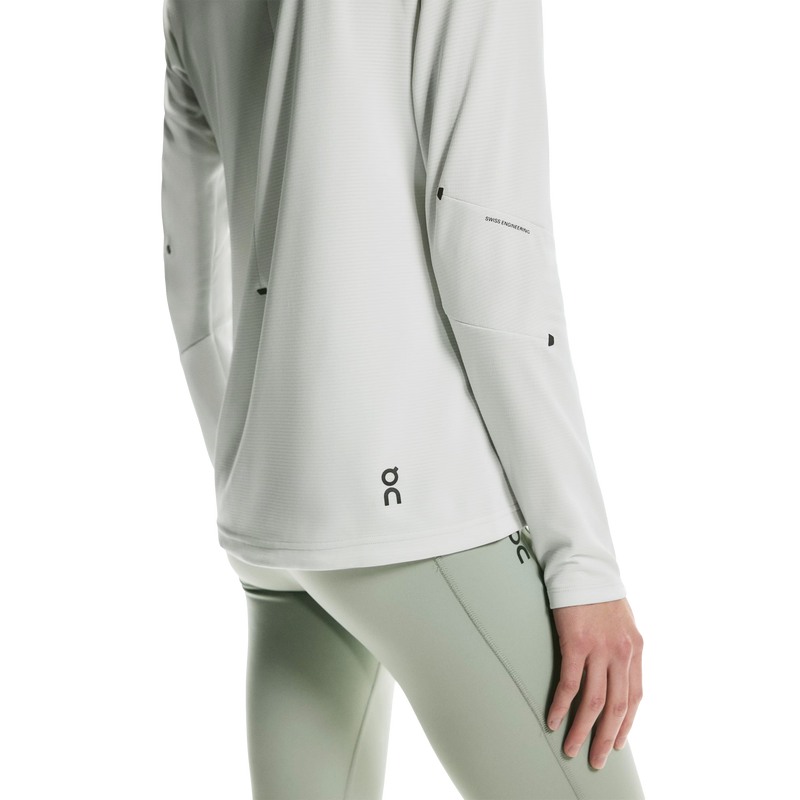 Women's Climate Zip Hoodie, On Women's Climate Zip Hoodie in Sailor right