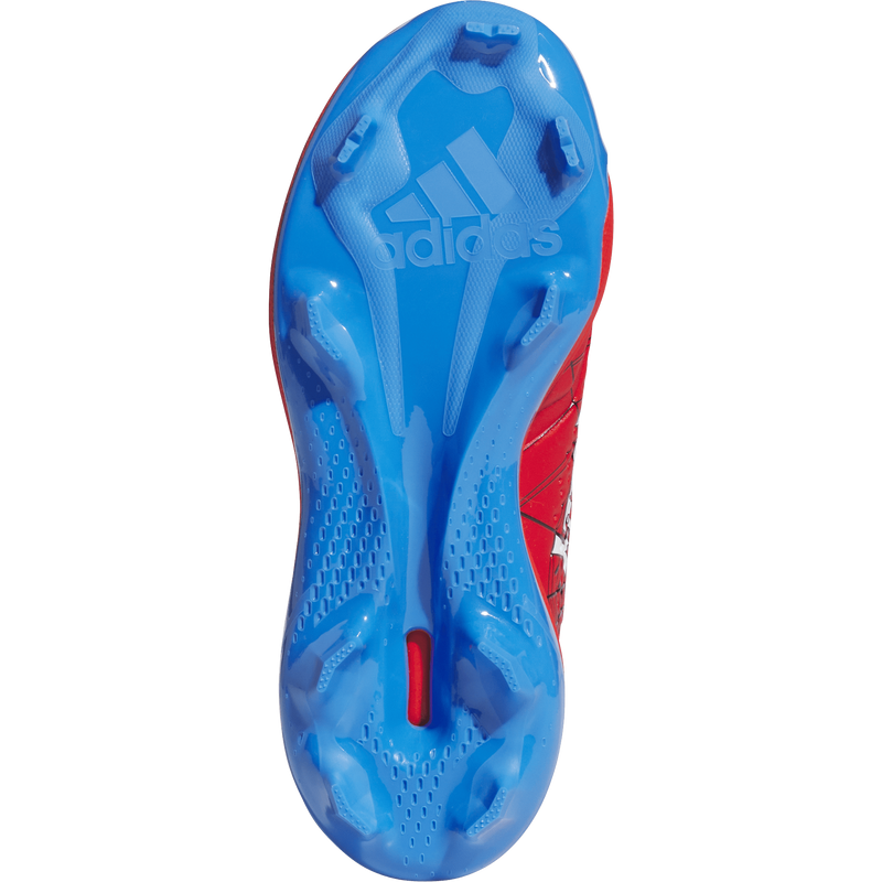 Youth Adizero Electric 2.0 TPU Spider-Man, Adidas Youth Adizero Electric 2.0 TPU Spider-Man in Red/White/Blue bottom