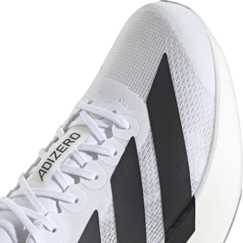 Men's Adizero Evo SL, Adidias Men's Adizero Evo SL in White/Core Black toe