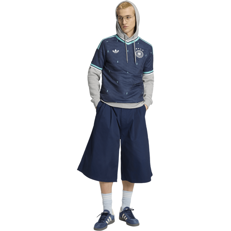 Germany DFB Away Jersey, Adidas Germany DFB Away Authentic Jersey on model