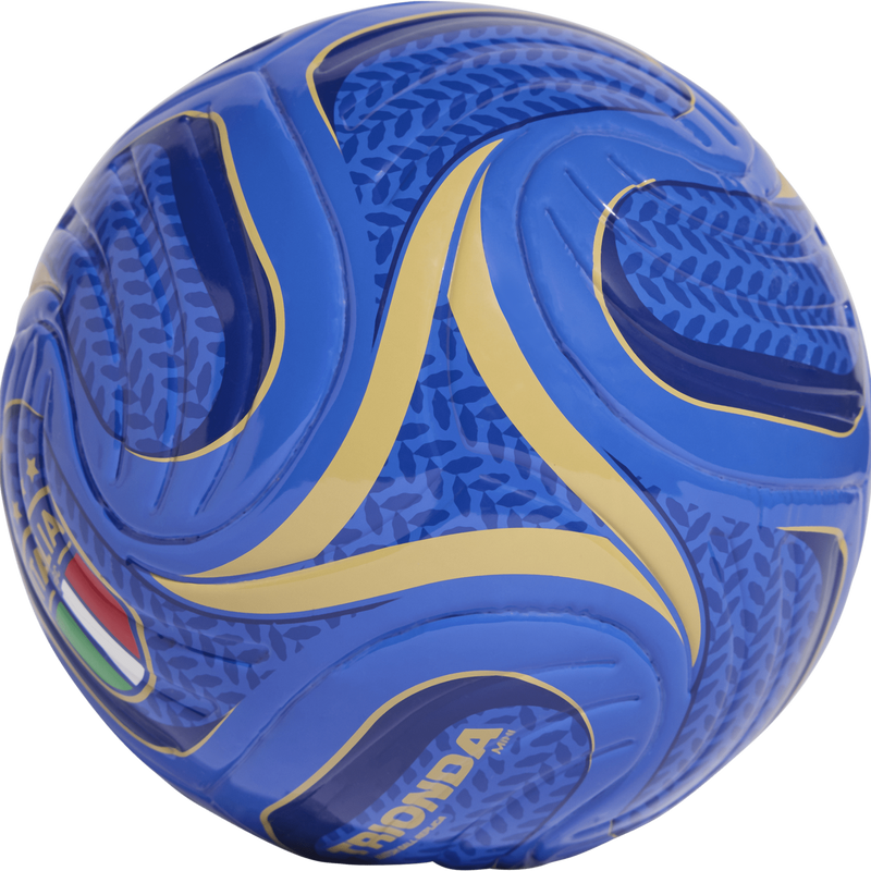 Italy FIGC Mini Home Ball, Adidas Italy FIGC Mini Home Ball in Hi-Res Blue/Blue/Beige