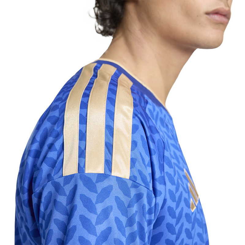 Italy FIGC Home Replica Jersey, Adidas Italy FIGC Home Replica Jersey in Bold Blue shoulder stripes