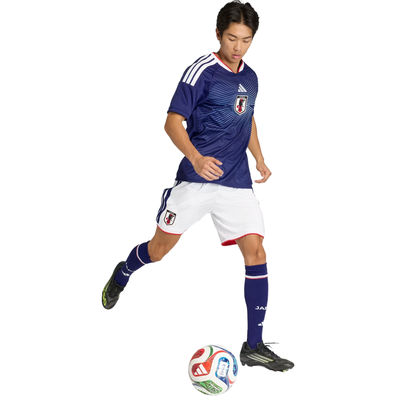 Japan JFA Home Replica Jersey, Adidas Japan JFA Home Replica Jersey in Japan Blue/Ash Blue action