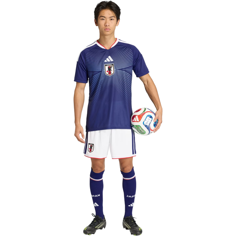 Japan JFA Home Replica Jersey, Adidas Japan JFA Home Replica Jersey in Japan Blue/Ash Blue front full length