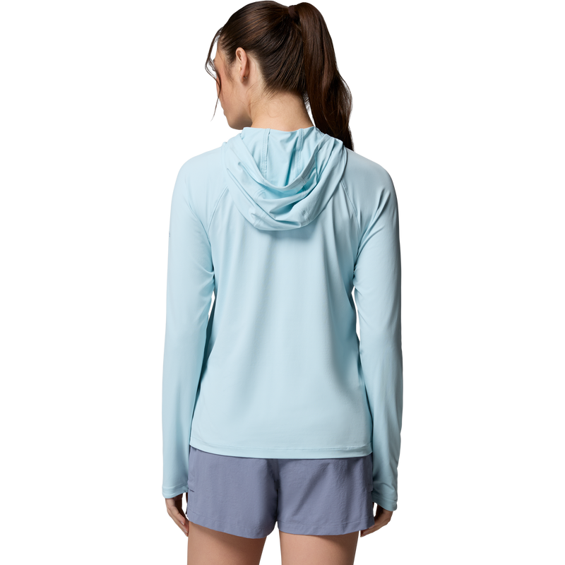Women's Wild Cast Sun Hoodie, Columbia Women's Wild Cast Sun Hoodie in 482 Marine Light back