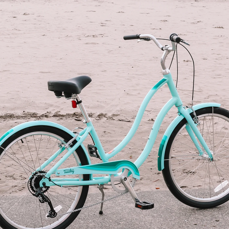 March 7 LS, Tuesday bikes lifestyle photo 6 with bike on beach