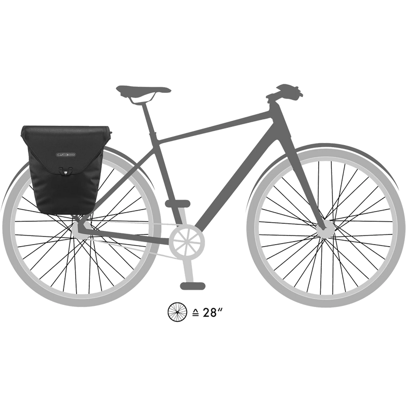Velo-Shopper, Ortlieb Velo-Shopper size on bike