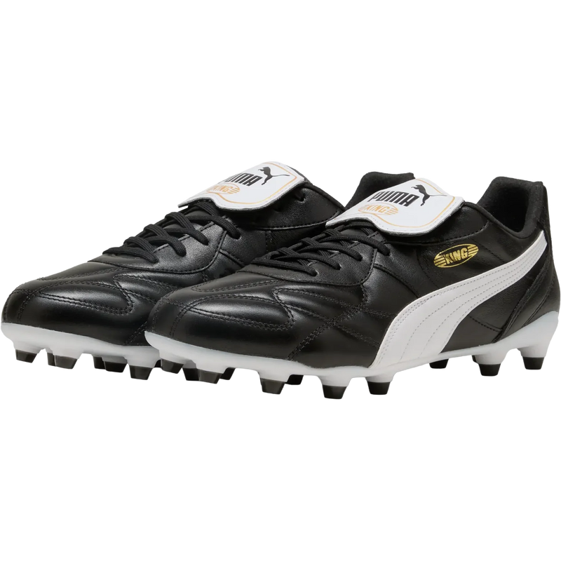 King Top FG/AG, Puma King Top FG/AG in 02-Puma Black/Puma White pair left front