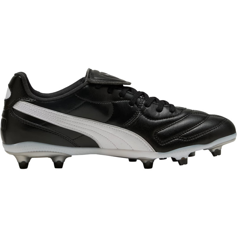 King Liga FG/AG, Puma King Liga FG/AG in 02-Black/Silver/White inside profile of left shoe