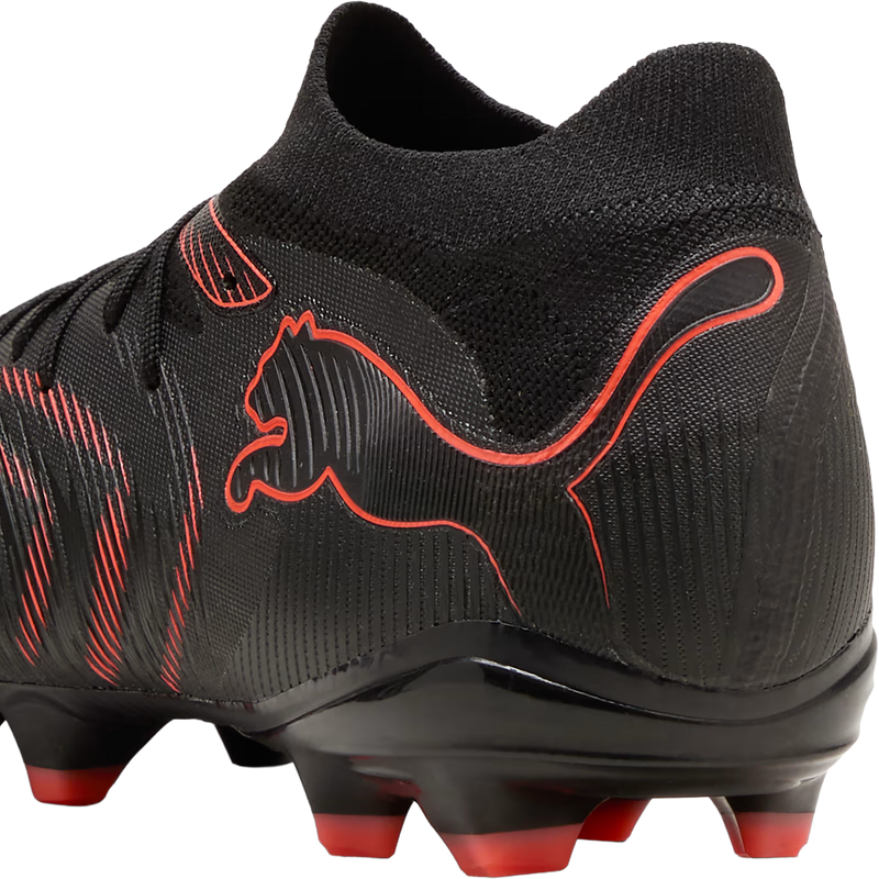 Future 9 Match FG/AG, Puma Future 9 Match FG/AG in 02-Black/Red/Gray heel