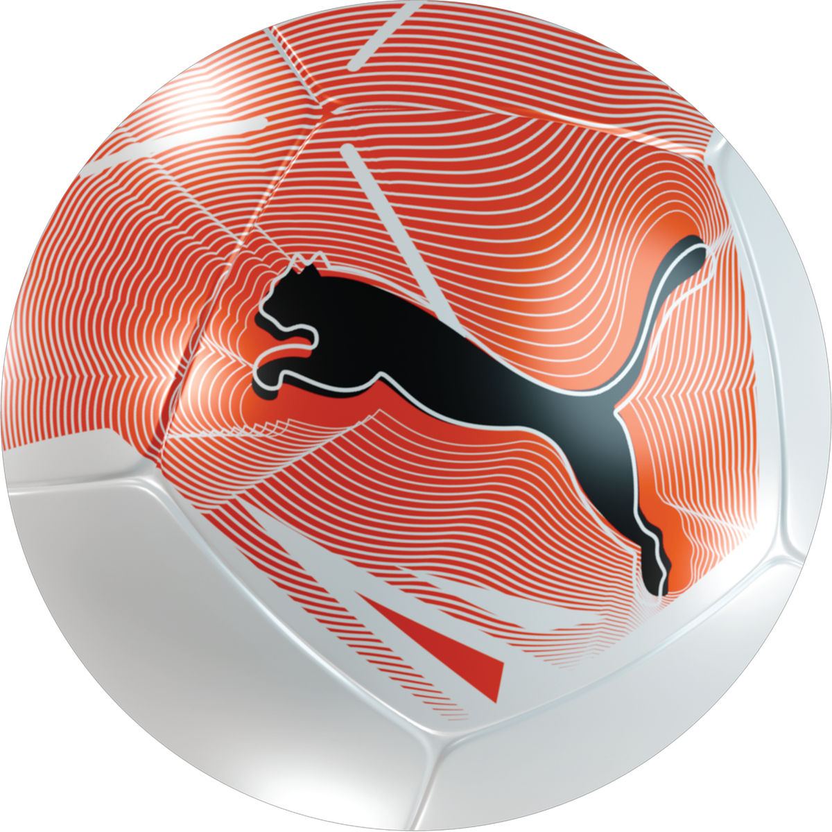Puma Big Cat Miniball in Puma White/Glowing Red