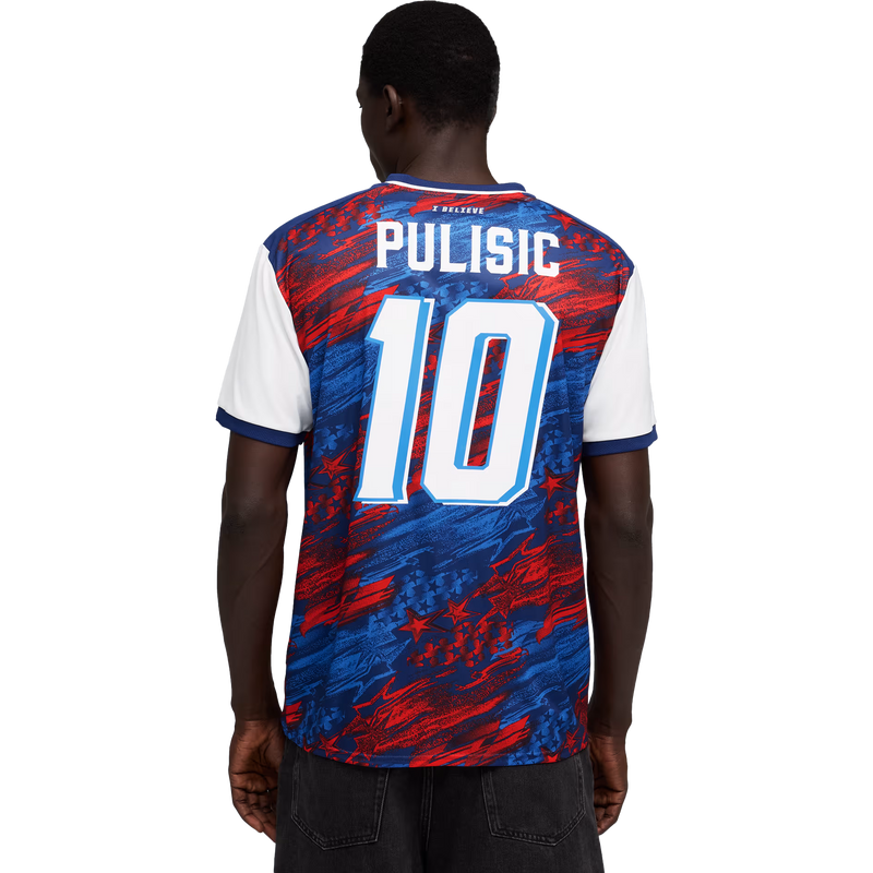 Men's Christian Pulisic 10 US Passion Jersey, Puma Men's Christian Pulisic 10 US Passion Jersey Back