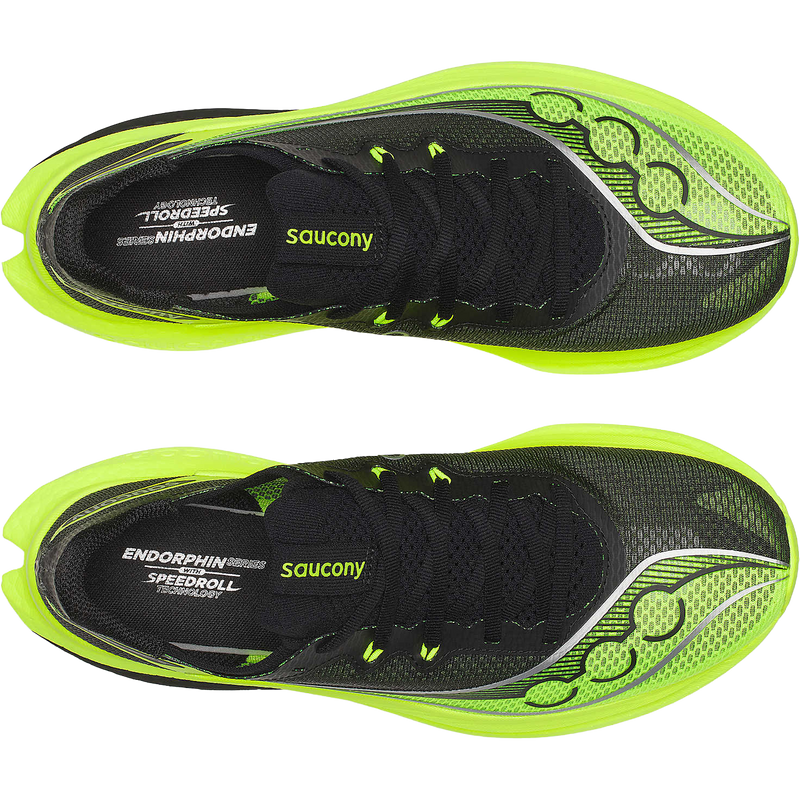 Men's Endorphin Pro 5, Saucony Men's Endorphin Pro 5 in 130-Citron/Black pair top