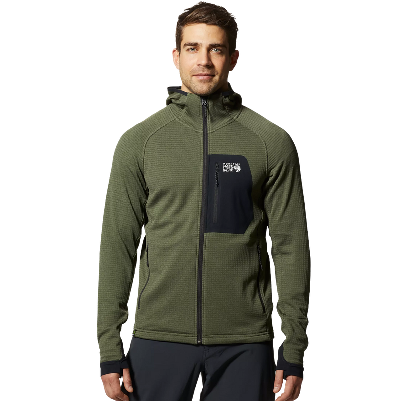 Men's Polartec Power Grid Full Zip Hoody, Featured Image