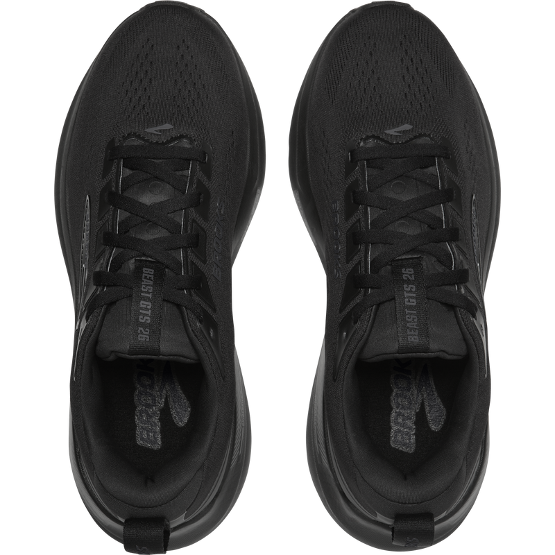 Men's Beast 26 Extra Wide, Brooks Men's Beast 26 in 076-Black/Black/Grey pair top