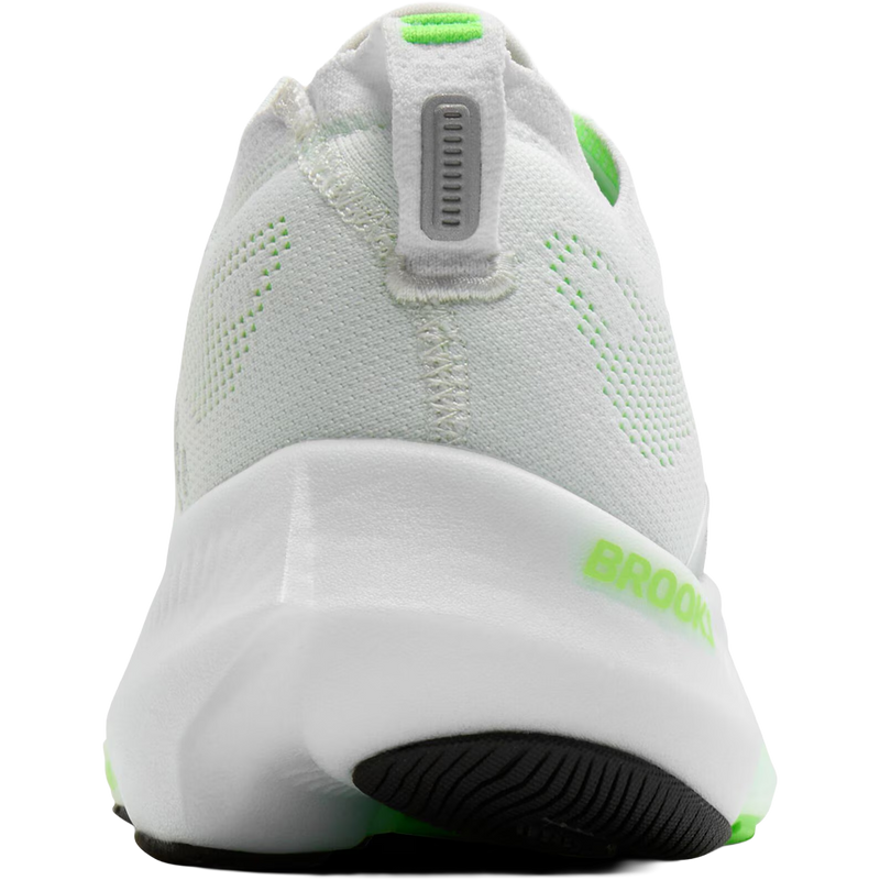 Men's Glycerin Flex, Brooks Men's Glycerin Flex in 114-White/Green Gecko/Phantom back