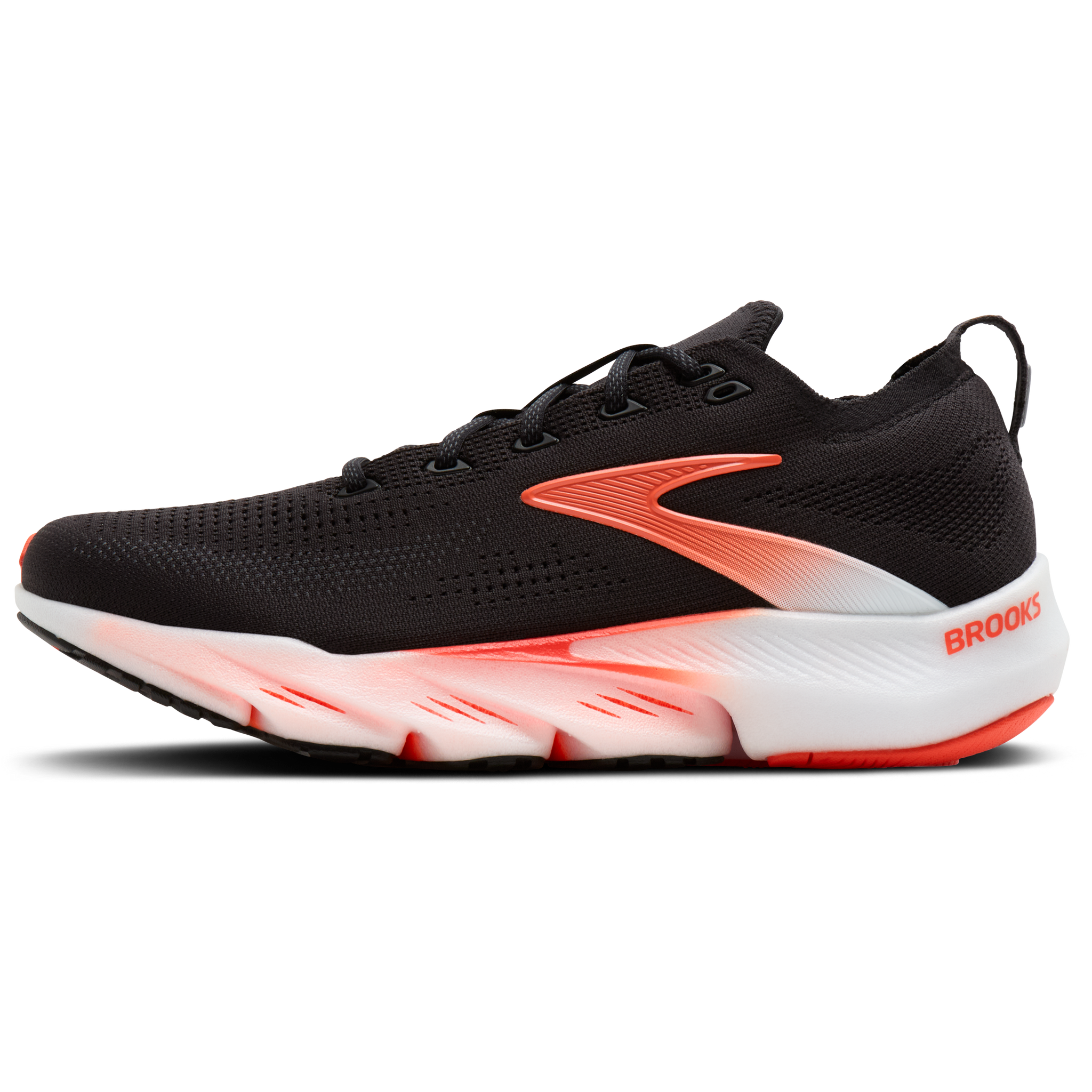 Brooks Men's Glycerin Flex in 023-Black/Orange left profile