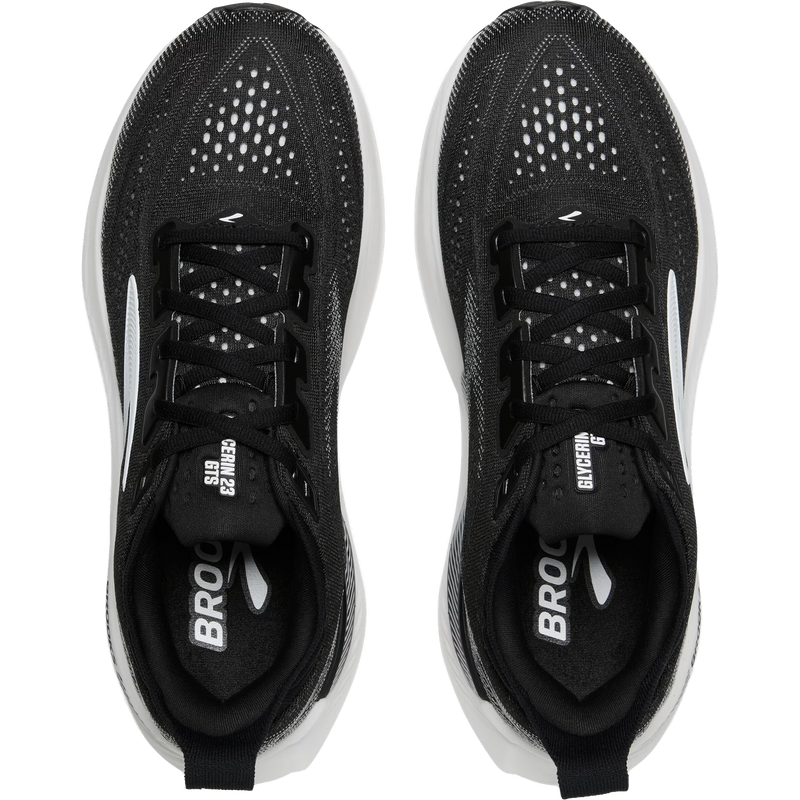 Men's Glycerin GTS 23, Brooks Glycerin GTS 23 in 090-Black/Grey/White pair top