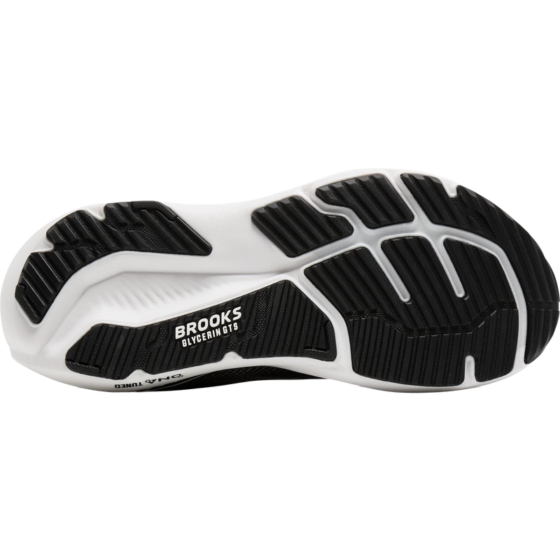 Men's Glycerin GTS 23, Brooks Glycerin GTS 23 in 090-Black/Grey/White bottom