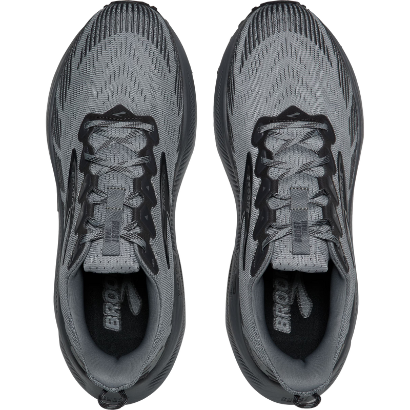 Men's Ghost Trail, Brooks Men's Ghost Trail in 004-Gray/Gray/Blackened Pearl pair top