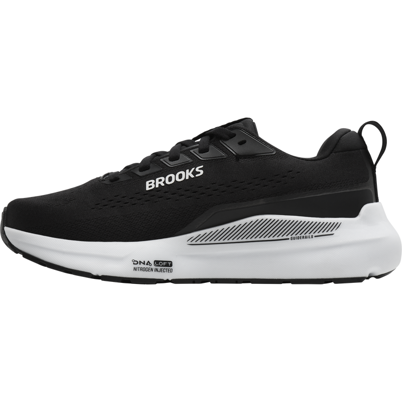 Women's Ariel 26 Wide, Brooks Women's Ariel 26 in090-Black/Grey/White inside right profile