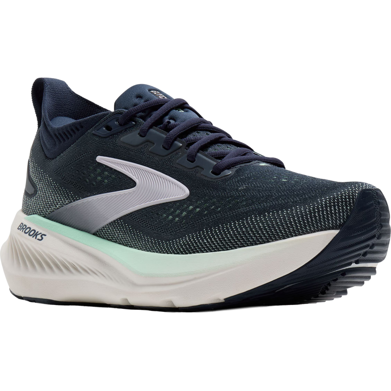 Women's Glycerin 23 Wide, Brooks Women's Glycerin 23 in 453-Spellbound/Yucca/Pink right front
