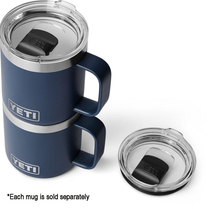 Rambler 10 oz Ceramic Lined Mug with MagSlider Lid, Yeti Rambler 10 oz CL Mug MS stacked