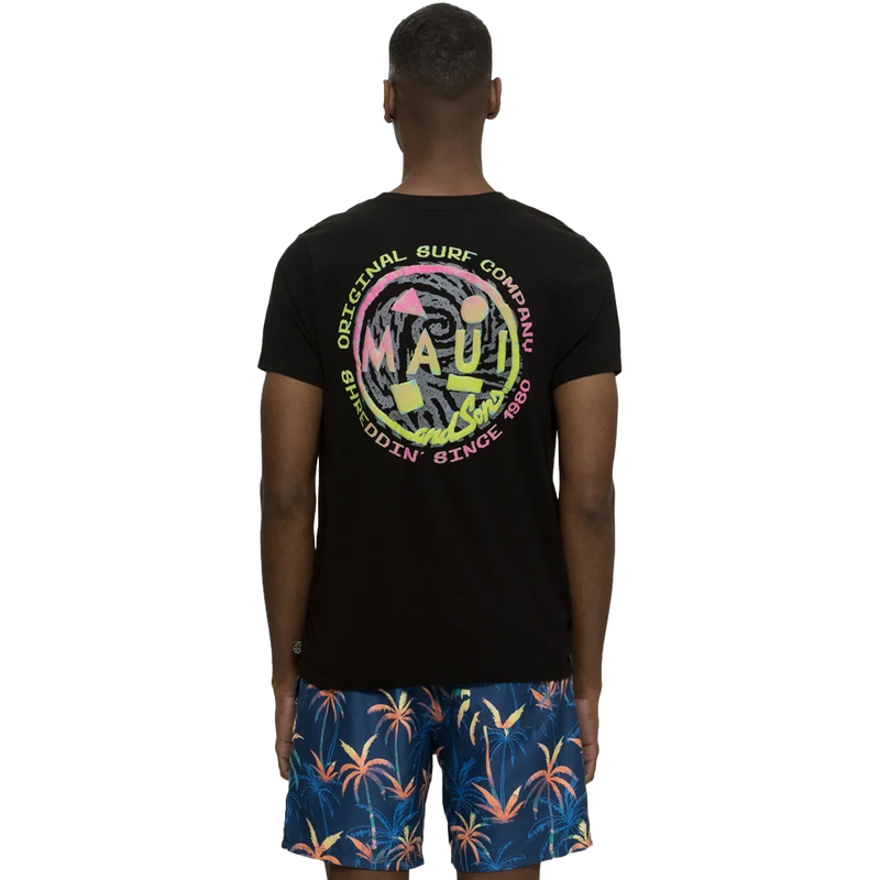 Men's Amped Short Sleeve T-Shirt, Maui and Sons Men's Amped Short Sleeve T-Shirt Back