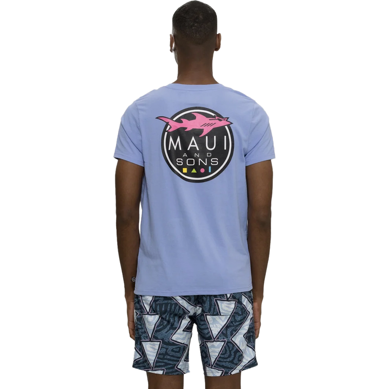 Men's Shark Logo T-Shirt, Maui and Sons Shark Logo T-Shirt Back
