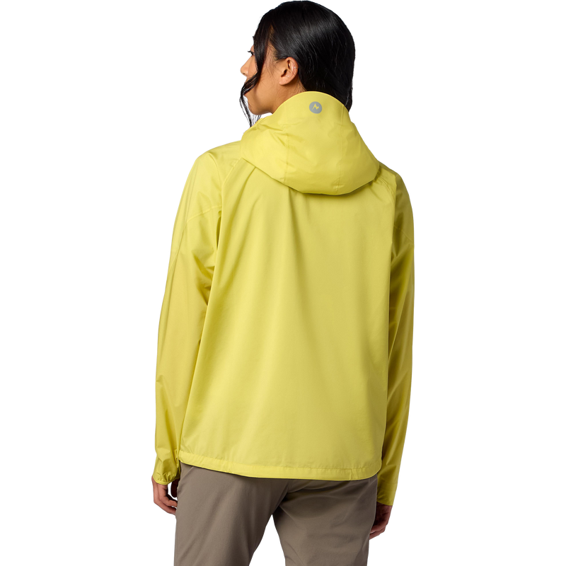 Women's Superalloy Bio Rain Jacket, Marmot Women's Superalloy Bio Rain Jacket in 21536 Limelight back