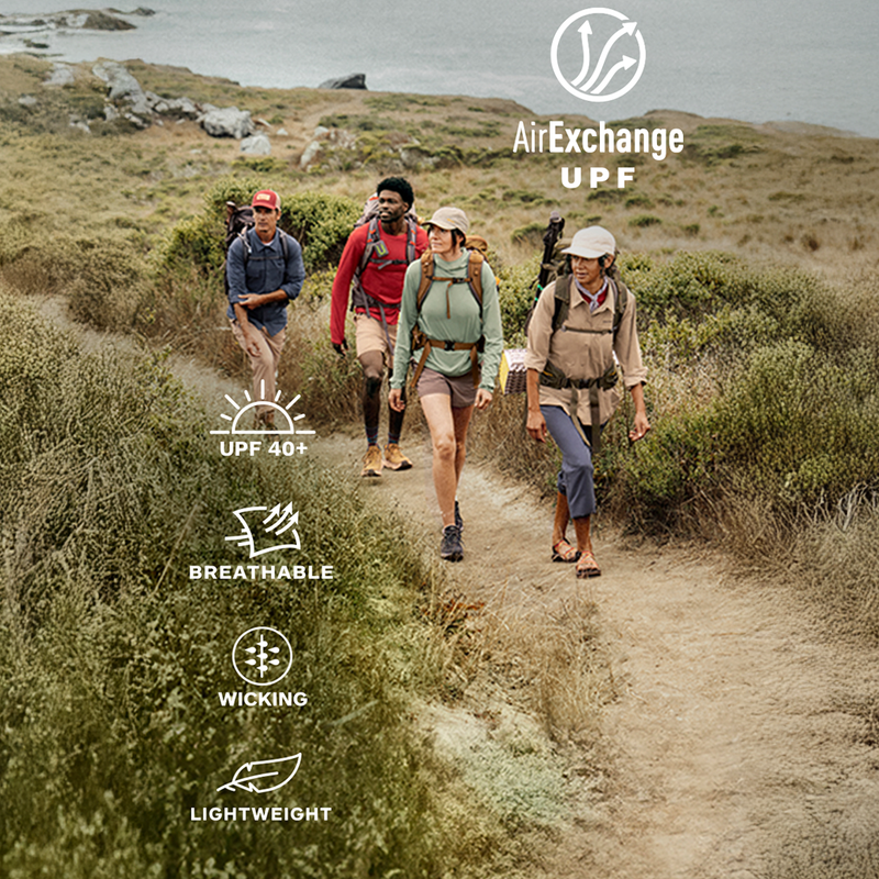 Women's AirExchange UPF 50 High-Neck Tank, Marmot Women's AirExchange UPF 50 High-Neck Tank infographic